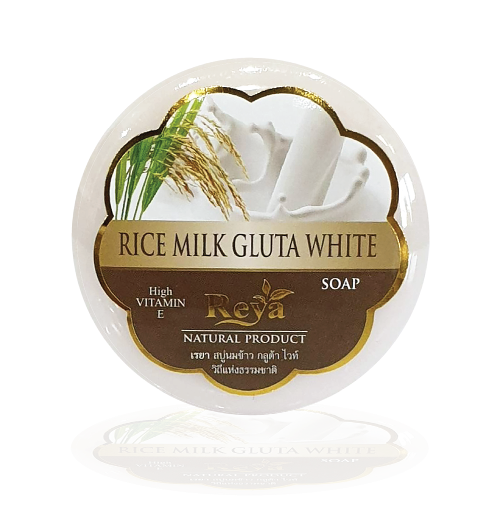 Soap, rice milk, gluta white